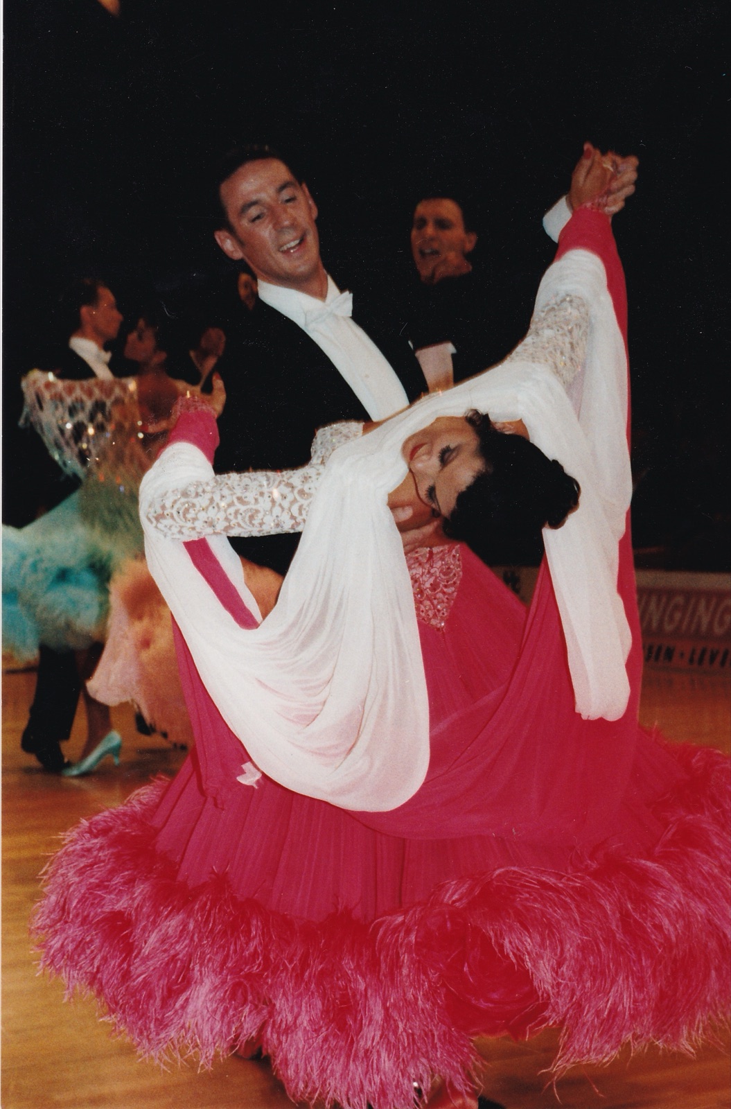 Peter and Rachell dancing a Ballroom round