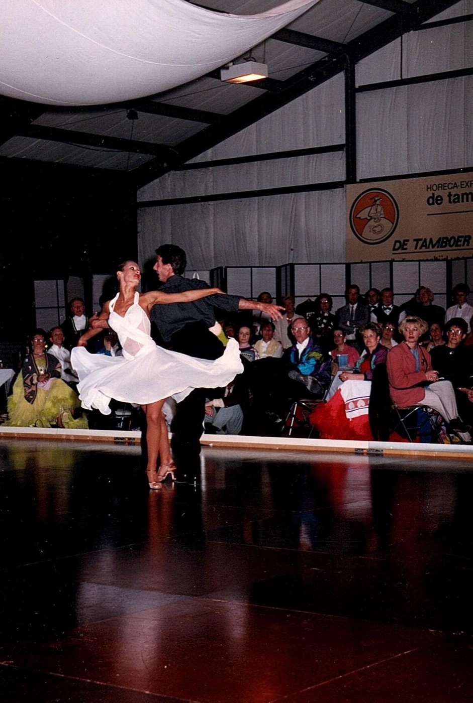 Peter and Rachell giving a demonstration in Boxmeer, 1992